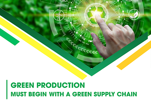 GREEN PRODUCTION MUST BEGIN WITH A GREEN SUPPLY CHAIN