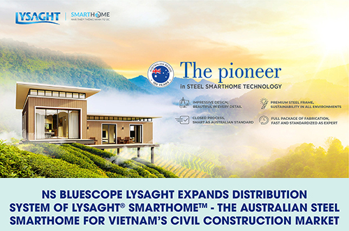 NS BLUESCOPE LYSAGHT EXPANDS DISTRIBUTION SYSTEM OF LYSAGHT® SMARTHOME™ – THE AUSTRALIAN STEEL SMARTHOME